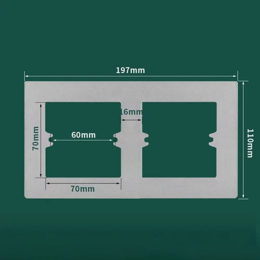 Plastic Wall Switch Cover Panel Universal Frame Bottom Box Switch Cover Panel Richie's grey-type2