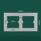 Plastic Wall Switch Cover Panel Universal Frame Bottom Box Switch Cover Panel Richie's grey-type2
