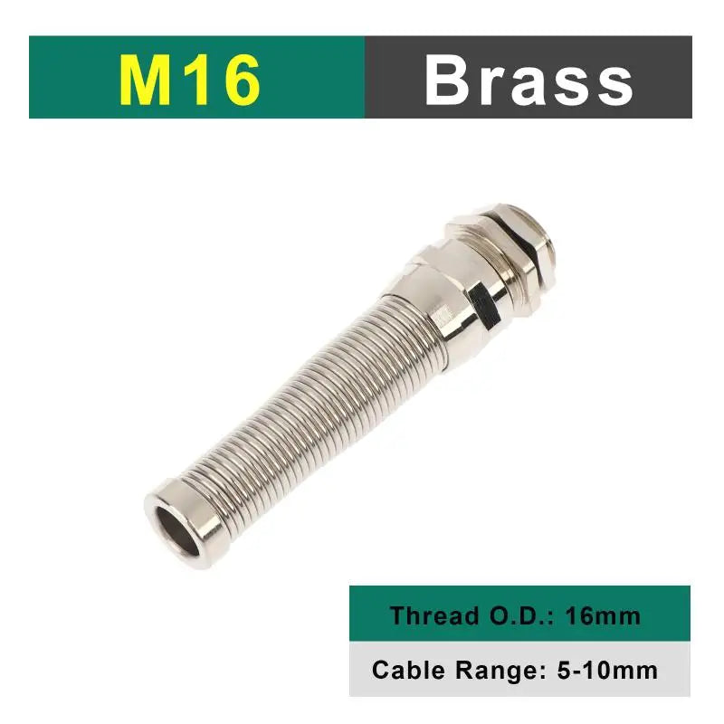 Nickel Plated Brass Cable Gland Waterproof Strain Relief Cable Gland Richie's 16x1.5 5-10mm