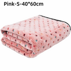 Ultra-Soft Coral Fleece Pet Blanket for Cats & Dogs | 3 Sizes Pet Bed Blanket Richie's Pink-S