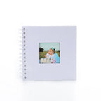 6 Inch Scrapbook Photo Album – 20 Pages, Window Cover Design Scrapbook Photo Album Richie's White