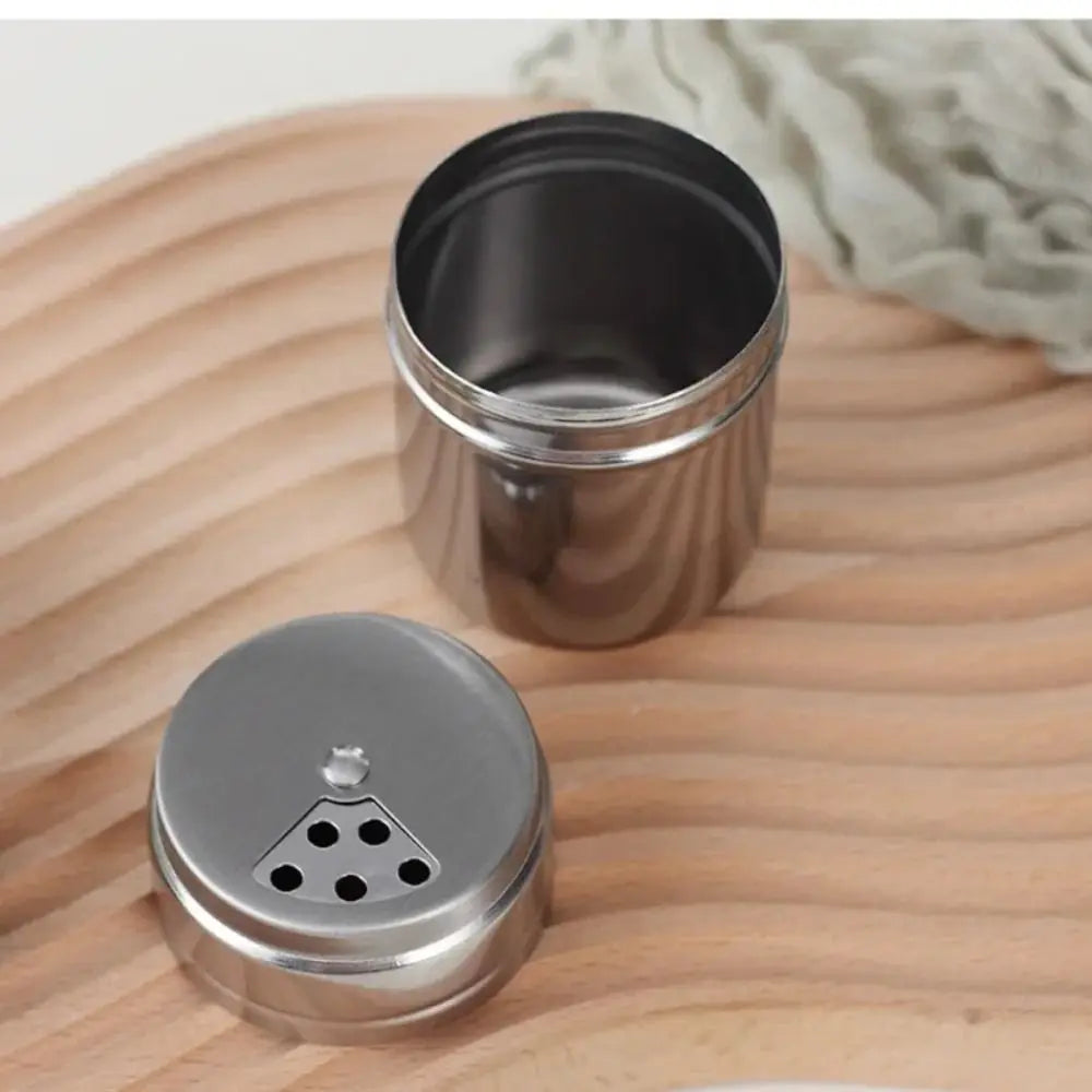 Stainless Steel Spice Shaker Jar | Rotating Lid – Salt & Pepper Spice Shaker Jar Richie's