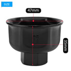 36mm Oil Filter Socket 3/8" Drive Cup Wrench | Alloy Black Oil Filter Socket Richie's