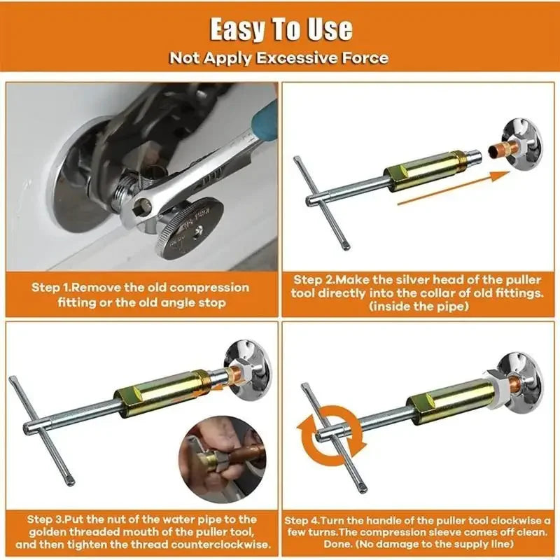 Compression Sleeve Puller Tool for 1/2" Fittings | Ferrule Remover Plumbing Removal Tool Richie's