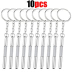 Precision Eyeglass & Watch Repair Screwdriver Kit + Keychain Precision Screwdriver Richie's 10Pcs