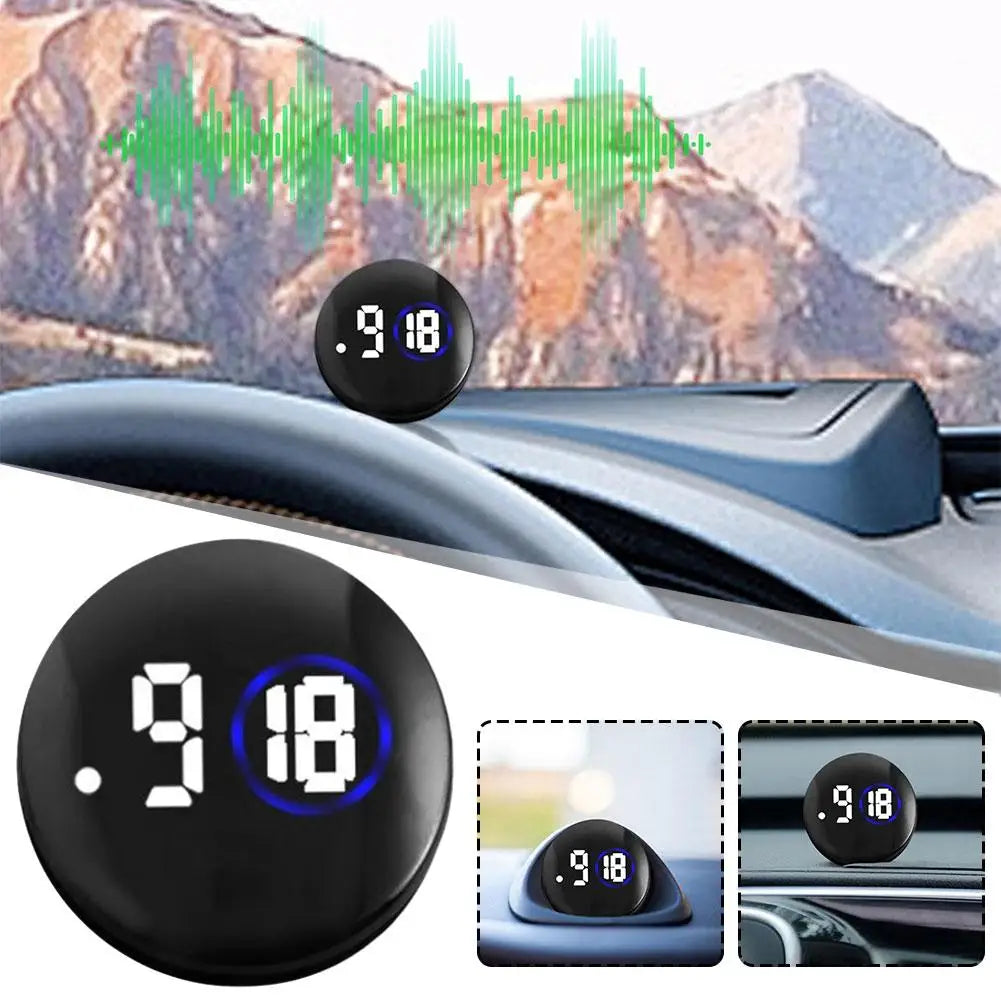 Mini Car Dashboard Clock Touch LED Display | Auto Interior Car Dashboard Clock Richie's