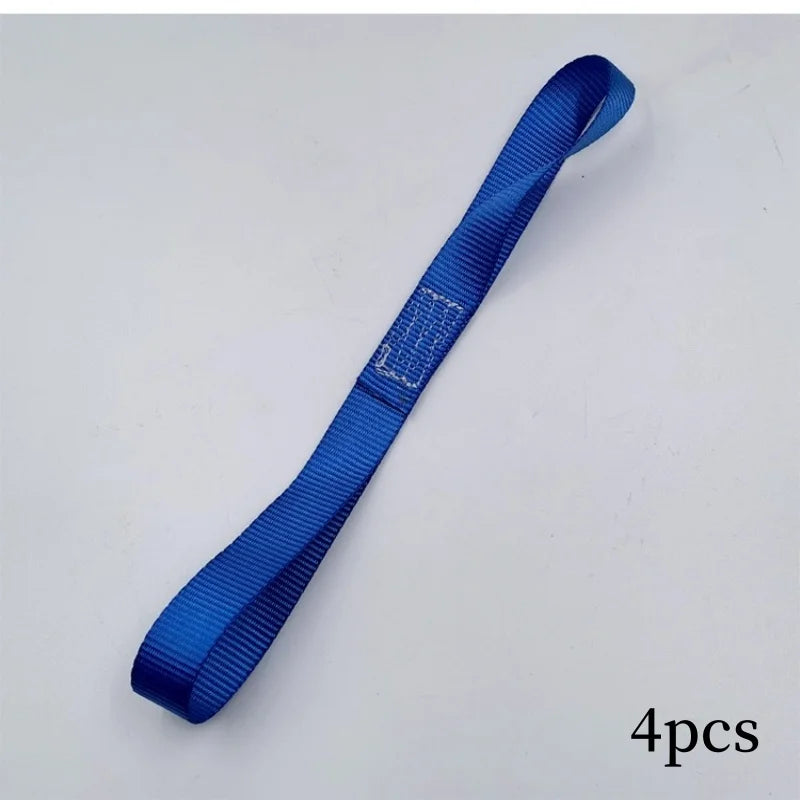Motorcycle Soft Loop Tie Down Straps – 600LBS Nylon Hauling Motorcycle Tie Down Straps Richie's blue 4pcs