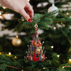 Acrylic Guitar Christmas Ornament | Music Theme Xmas Tree Decor Christmas Ornament Richie's