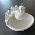 Conch Shell Catchall Bowl Spiral Divider Desktop Organizer Tray Decorative Organizer Tray Richie's