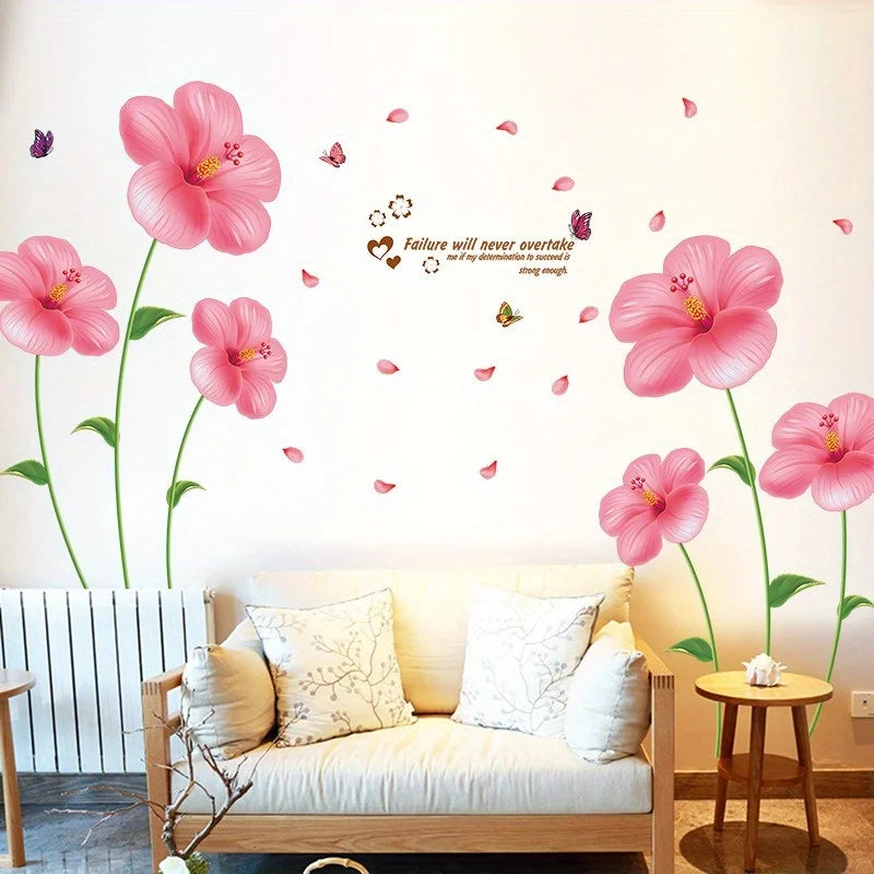 Removable Floral Wall Sticker – Living Room & Bedroom Decor Wall Sticker Decal Richie's