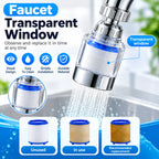 Splash-Proof Faucet Filter Aerator & Water Booster Extender Faucet Aerator Extender Richie's