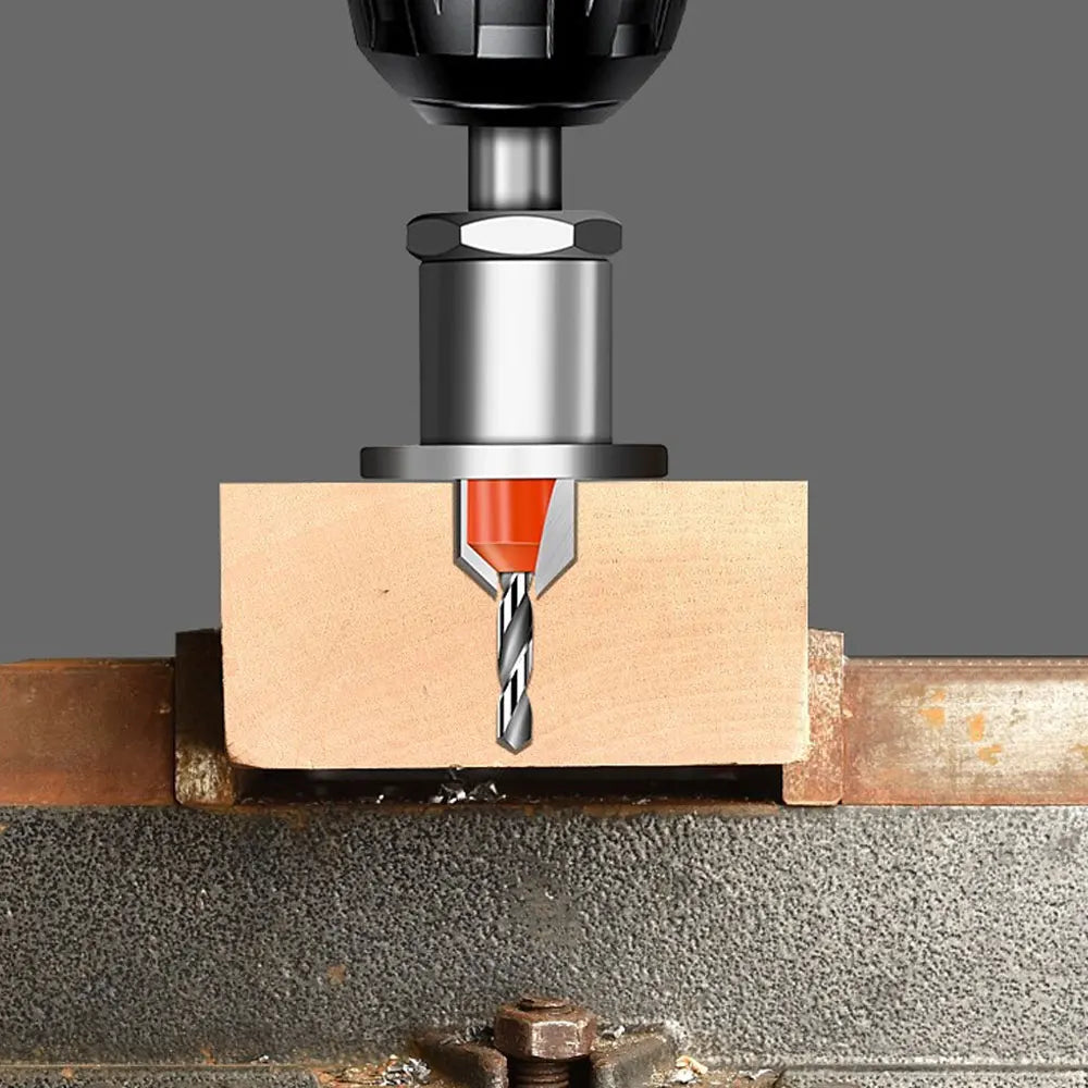 Adjustable Countersink Drill Bit Set 8mm Shank – 5 Sizes Countersink Drill Bits Richie's