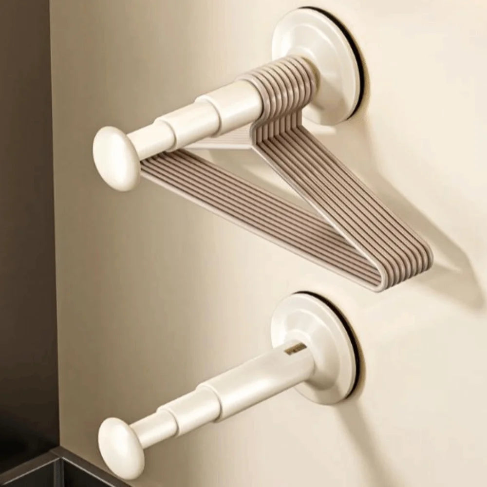 Suction Cup Wall Hanger Foldable Anti-Slip Clothes Organizer Wall Clothes Hanger Richie's