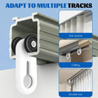 50PCS Curtain Track Rollers Quiet Sliding Glider Hooks for Rails Curtain Track Gliders Richie's