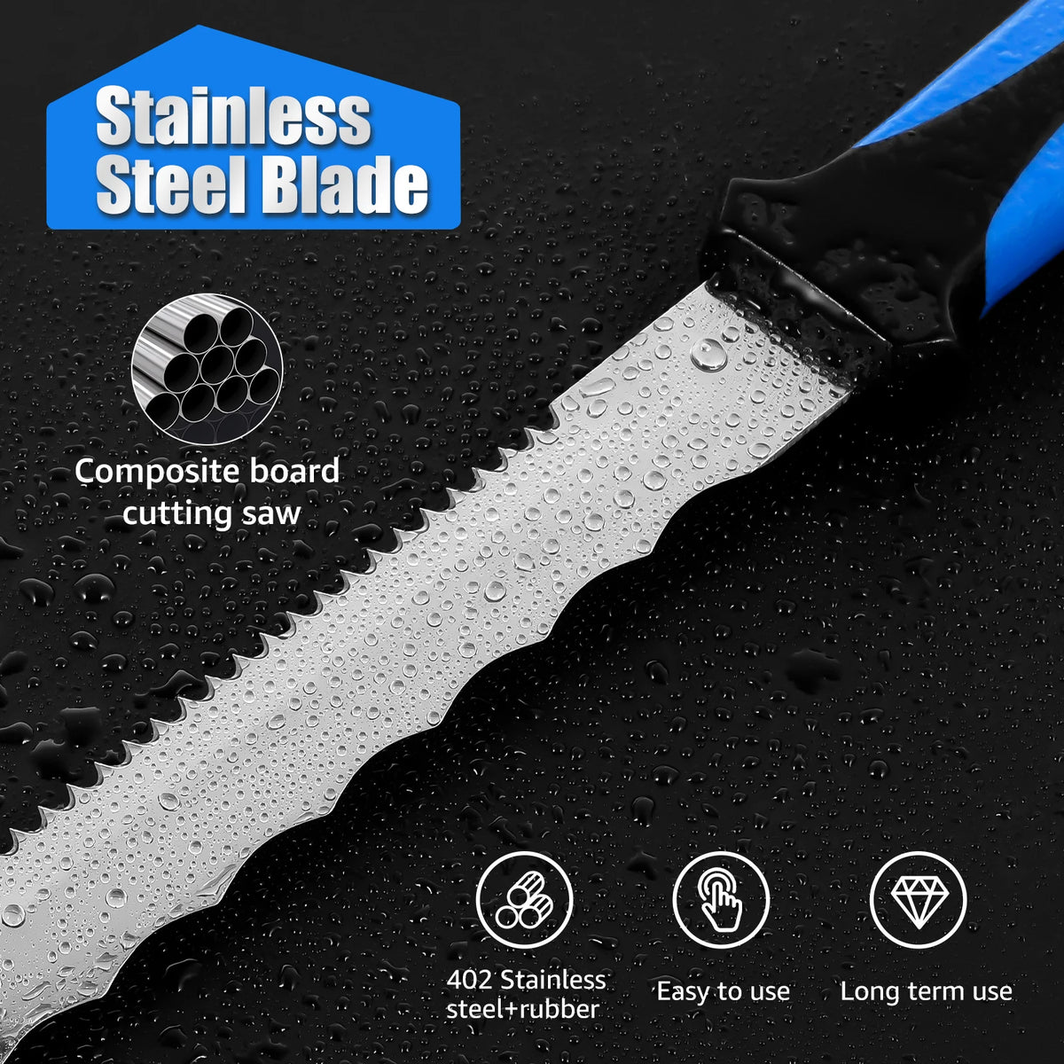 Insulation Knife with Sheath – Double Sided Serrated Foam Cutter Insulation Cutting Knife Richie's