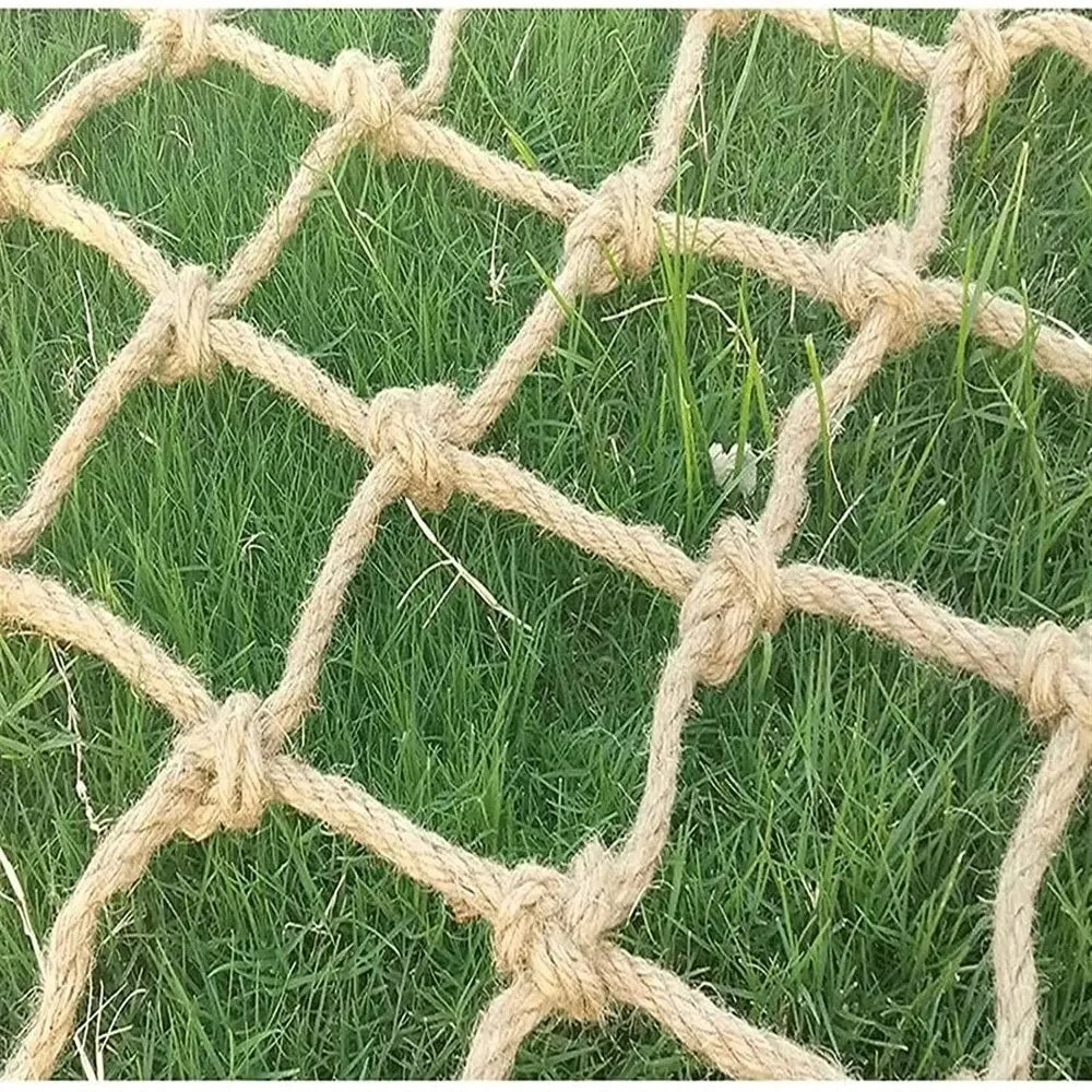 Hemp Jute Rope Climbing Net – Garden Balcony Mesh 1m×2m Jute Climbing Net Richie's