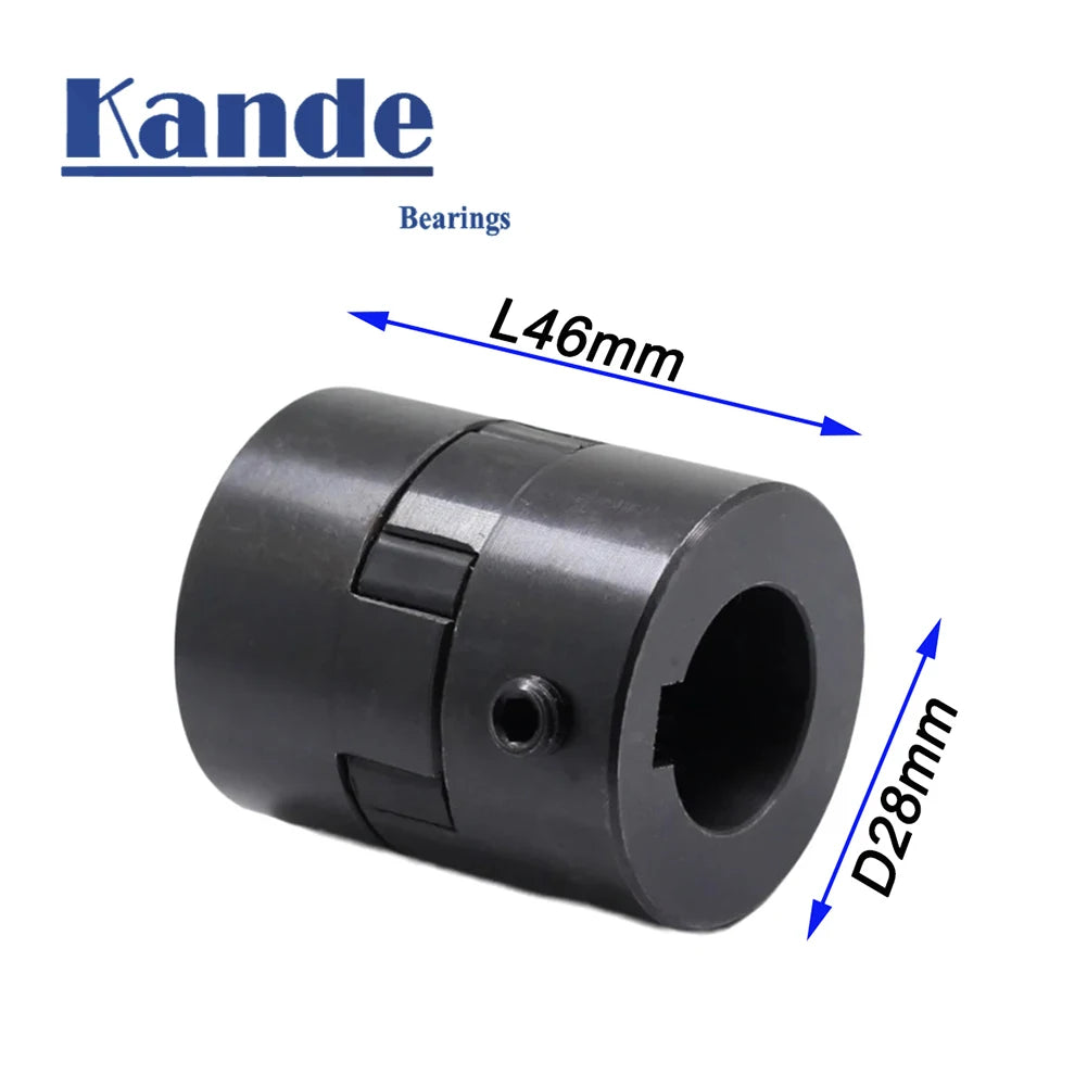 Kande L-Type Two-Jaw Steel Coupling D28L46 | CNC Servo Motor Jaw Shaft Coupling Richie's 10x15