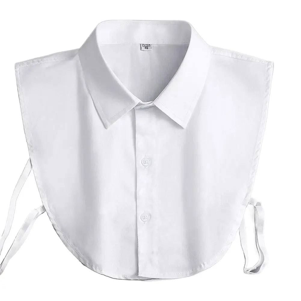Gray Ruffle Detachable Fake Collar – Versatile Shirt Collar Detachable Collar Richie's White 3 buttons
