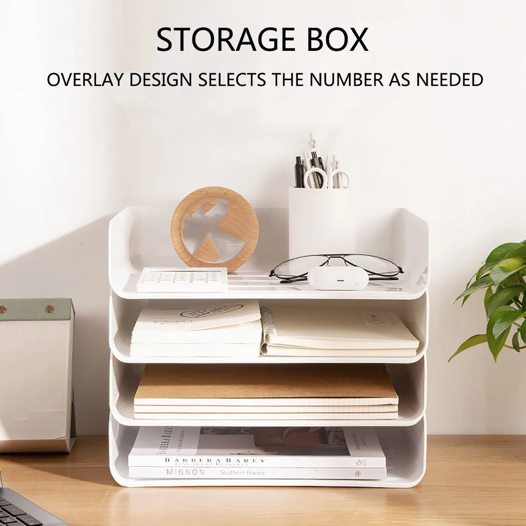 2-Pack Stackable Desk File Organizer Tray | Multi-Layer Letter Tray Desk File Organizer Richie's Default Title