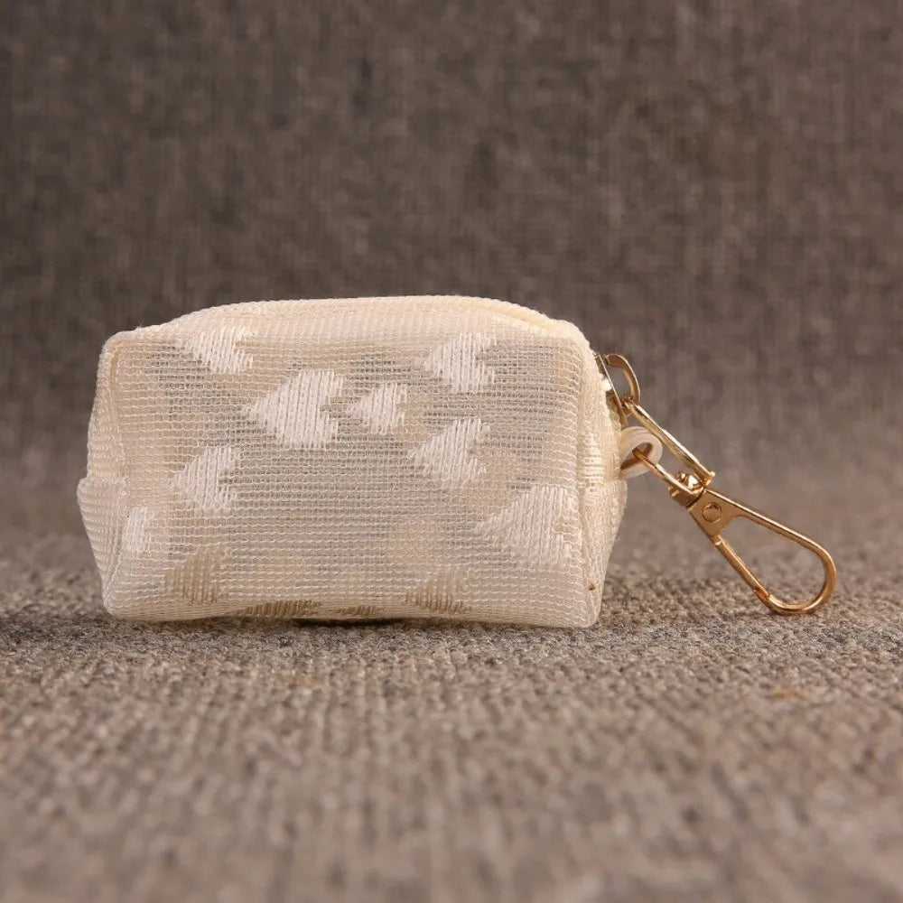 Lace Mesh Dog Poop Bag Dispenser Keychain with Carabiner Clip Dog Bag Dispenser Richie's 4