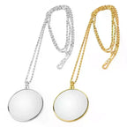5X Magnifying Glass Necklace Pendant – Portable Monocle Pendant Magnifier Necklace Richie's