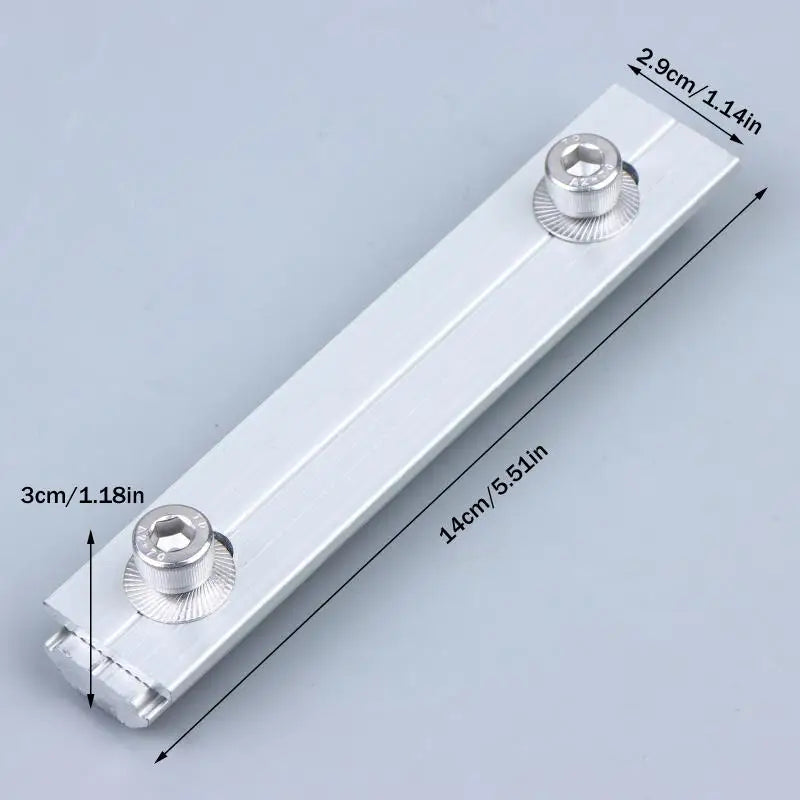 Solar Panel Rail Connector Aluminium Bracket 14cm – Easy Setup Solar Mounting Bracket Richie's A2