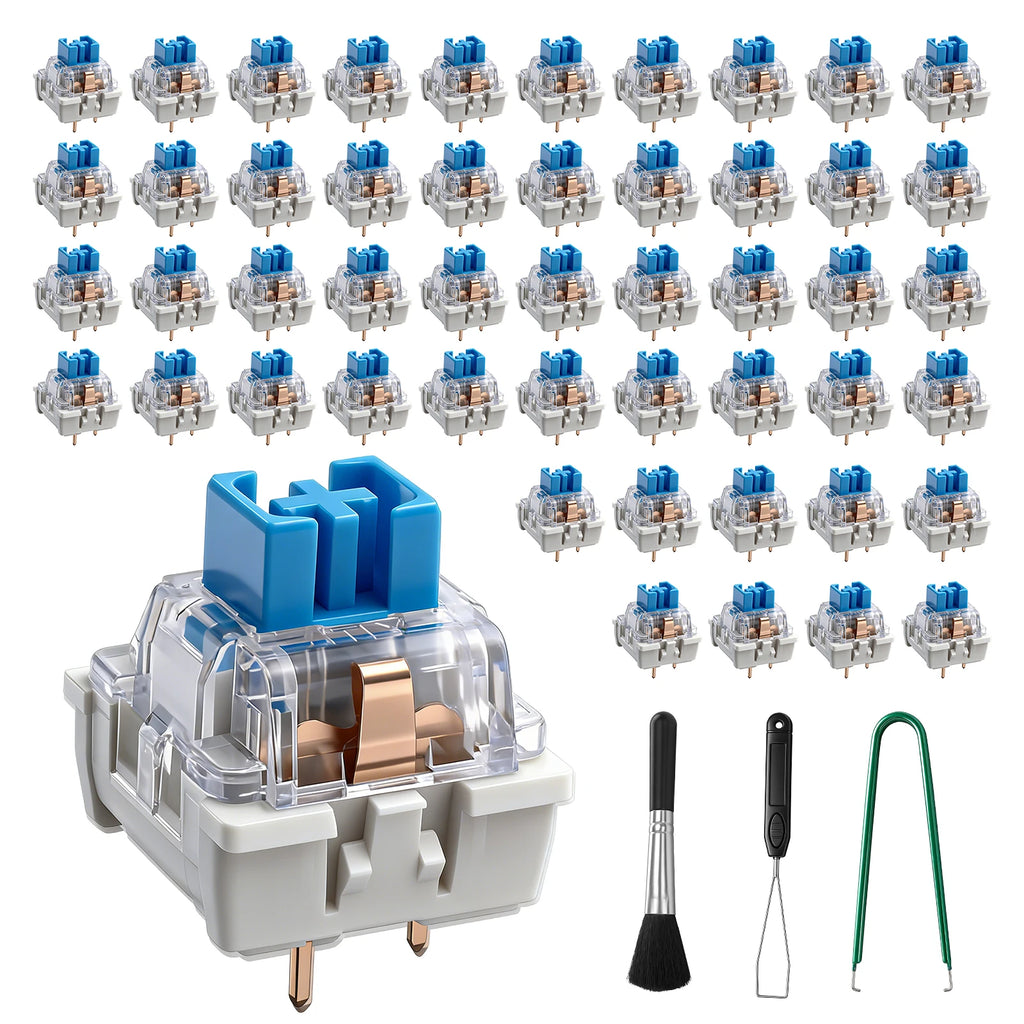 150/50Pcs 3-Pin RGB Mechanical Keyboard Switches + Puller Tools Keyboard Switch Set Richie's 50pcs with tool