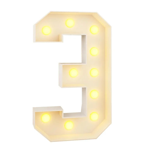 0–9 LED Light-Up Number Balloons 70cm Giant Marquee Party Décor LED Party Balloon Richie's 3