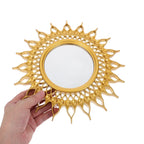 3-Pack Gold Sunburst Round Wall Mirrors – European Style Decorative Wall Mirror Richie's