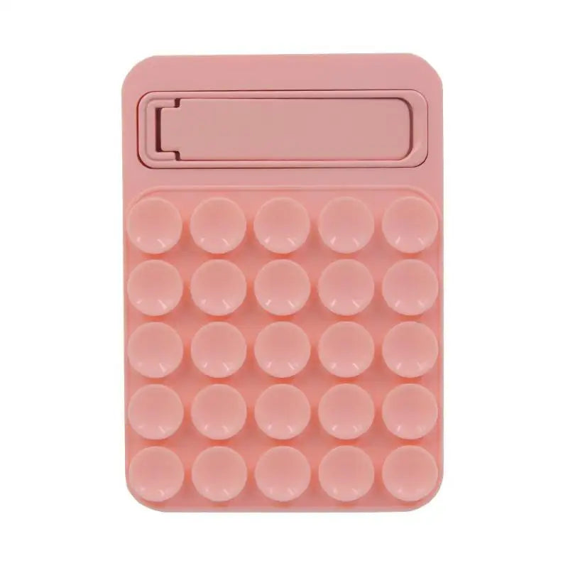 Foldable Silicone Suction Phone Mount – Shower Mirror Holder Phone Suction Mount Richie's Pink