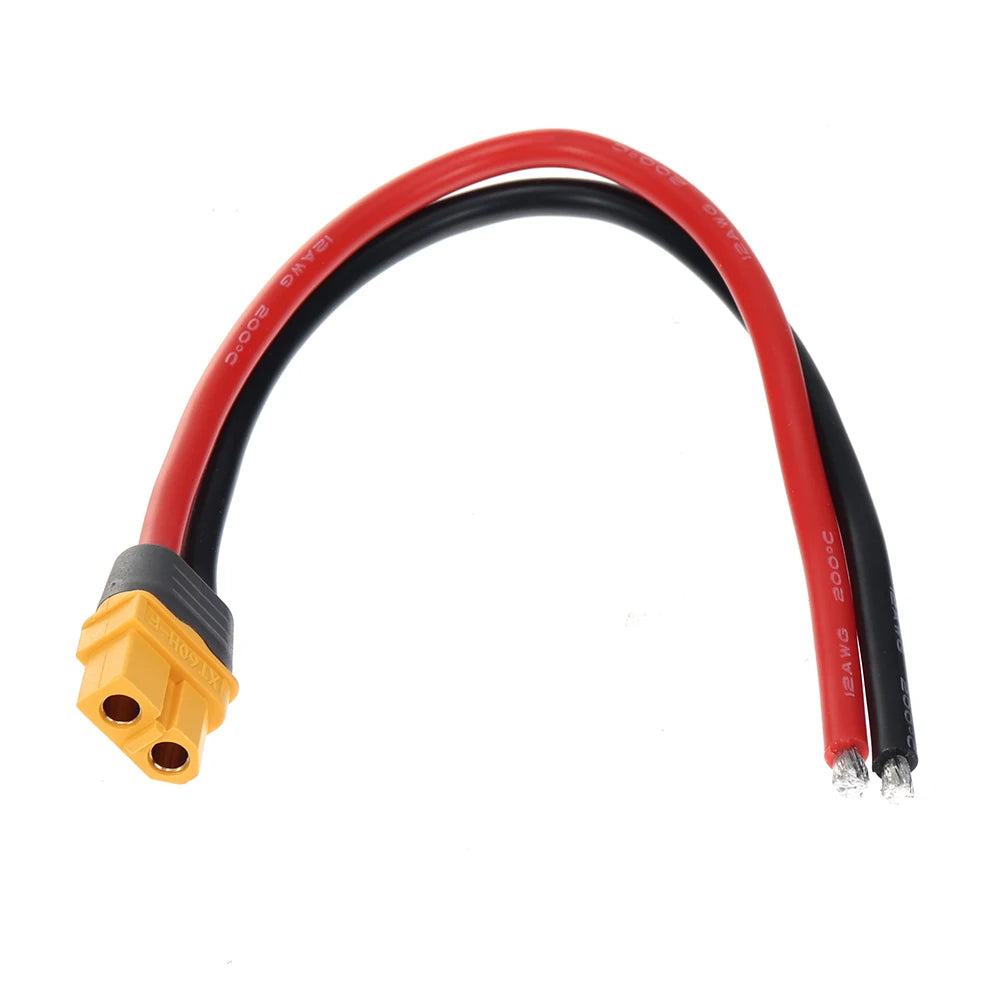 XT60 Male Female Plug Connector 12AWG Silicone Cable 10–30cm RC Power Connector Cable Richie's 20cm Female