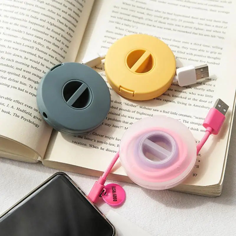 Portable Cable Organizer USB Cord Winder Wire Storage Box Cable Organizer Richie's