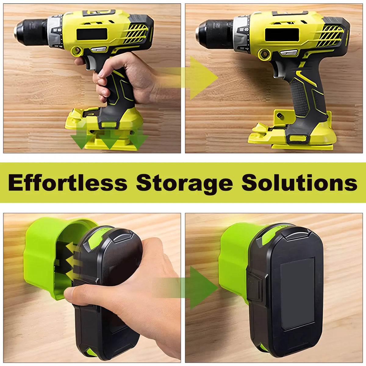 Ryobi 18V Power Tool & Battery Wall Mount Holder Set 16pc Tool Wall Mount Set Richie's