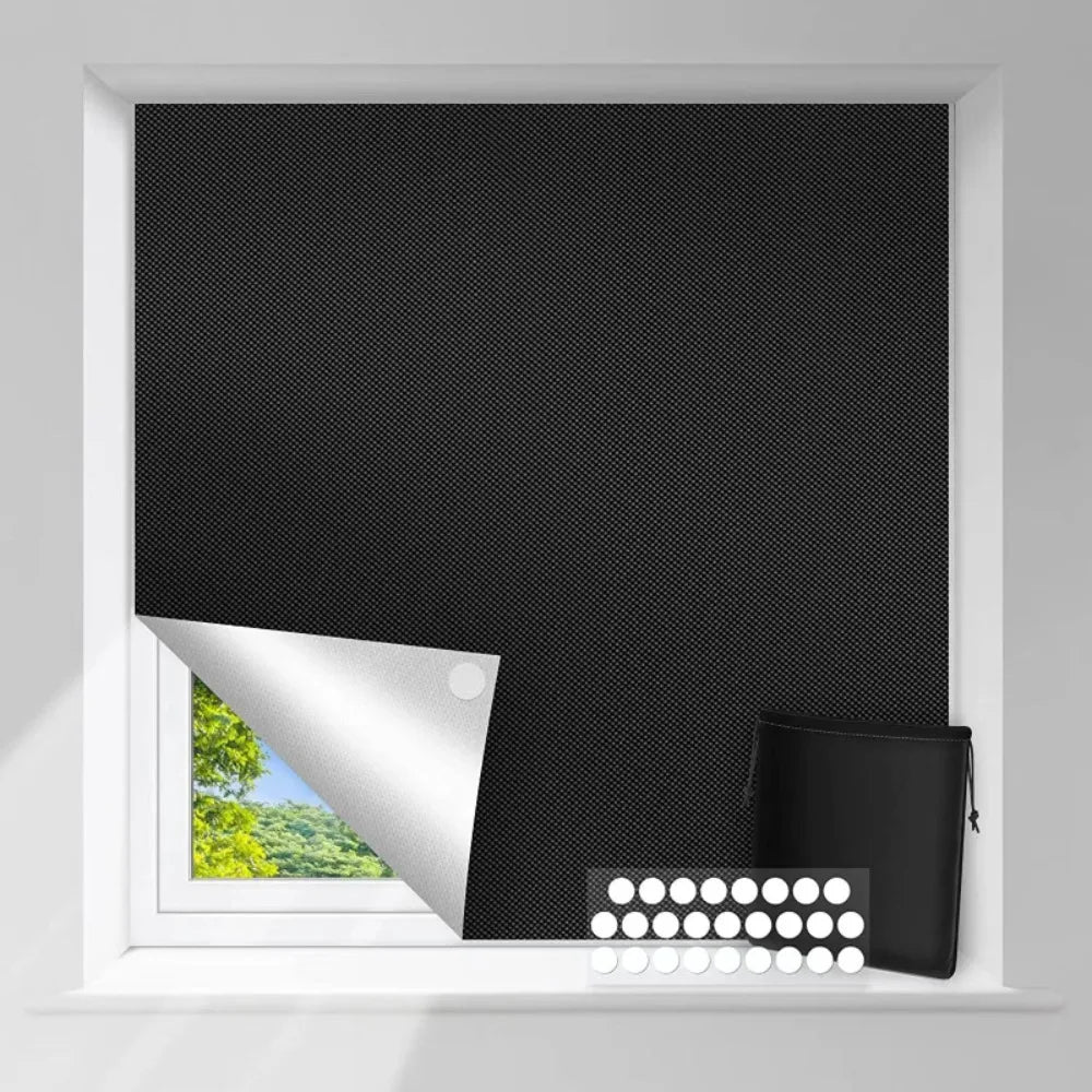 Portable Blackout Blind Thermal Insulated Window Shade Curtain Blackout Window Blind Richie's