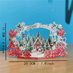 Christmas 3D Pop-Up Santa Claus Greeting Card | Festive Gift Pop-Up Greeting Card Richie's