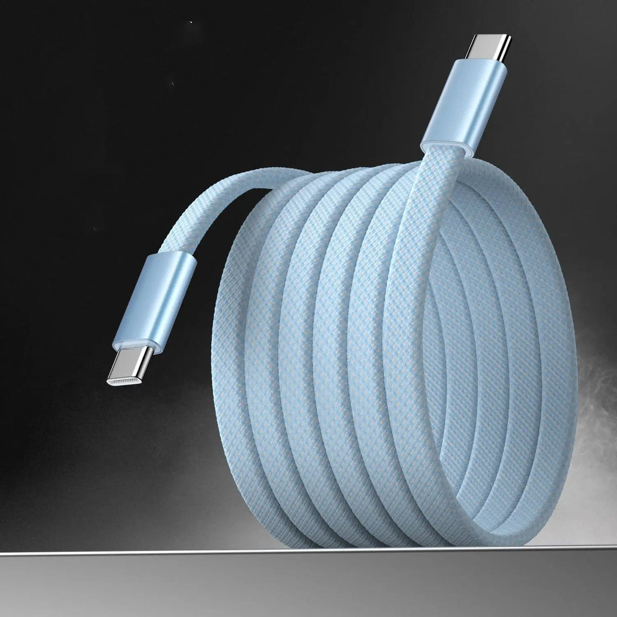 USB-C to USB-C Braided Cable 60W Fast Charging Data Sync USB-C Charging Cable Richie's Blue