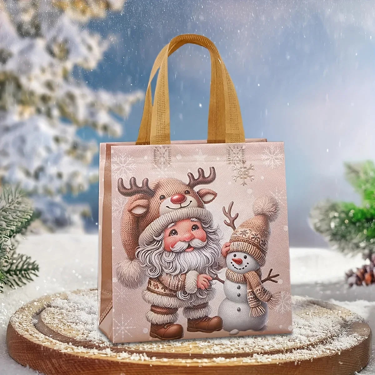 16pcs Christmas Non-Woven Gift Bags – Santa & Holiday Designs Christmas Gift Bags Richie's