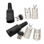 DIN 3 4 5 6 8 Pin Male Plug Female Socket Connector 2Pcs DIN Connector Richie's