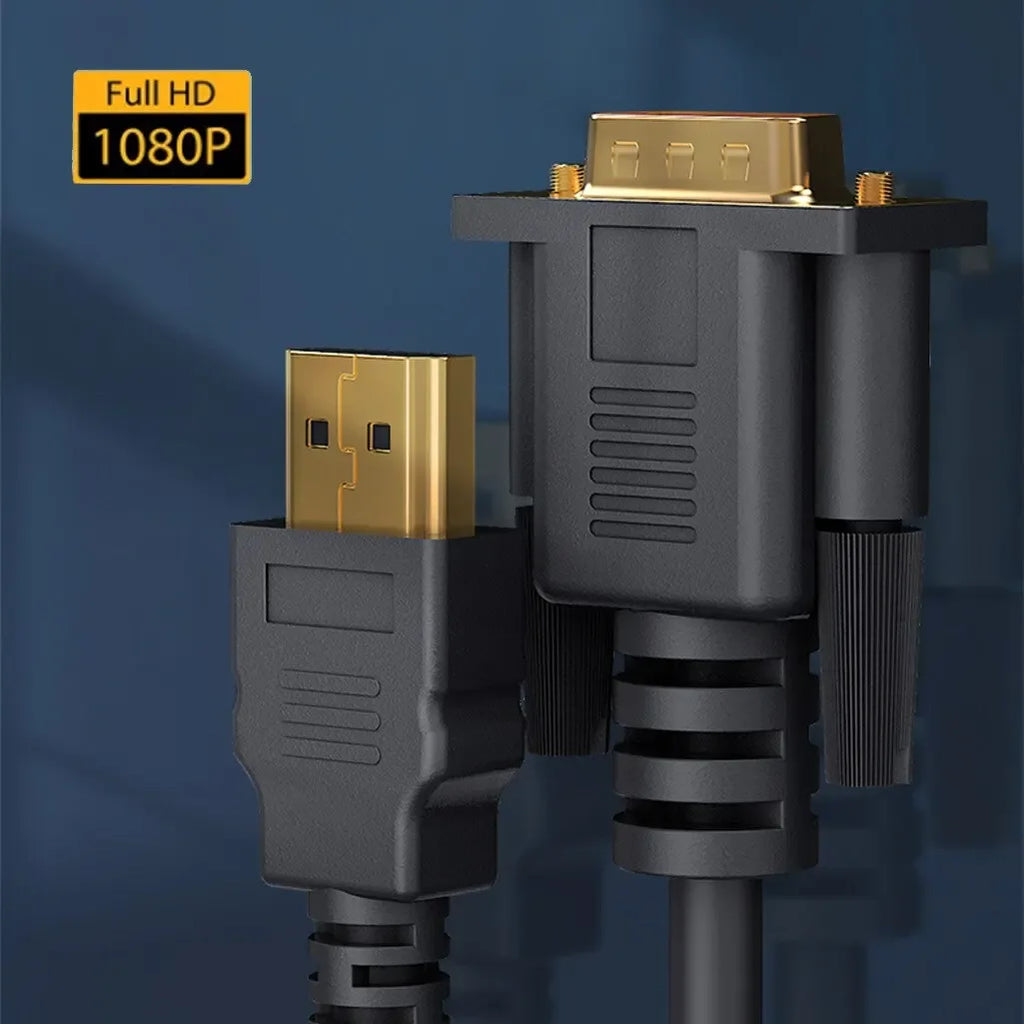 HDMI to VGA Cable Adapter 1080P 60Hz – Digital to Analog HDMI to VGA Cable Richie's