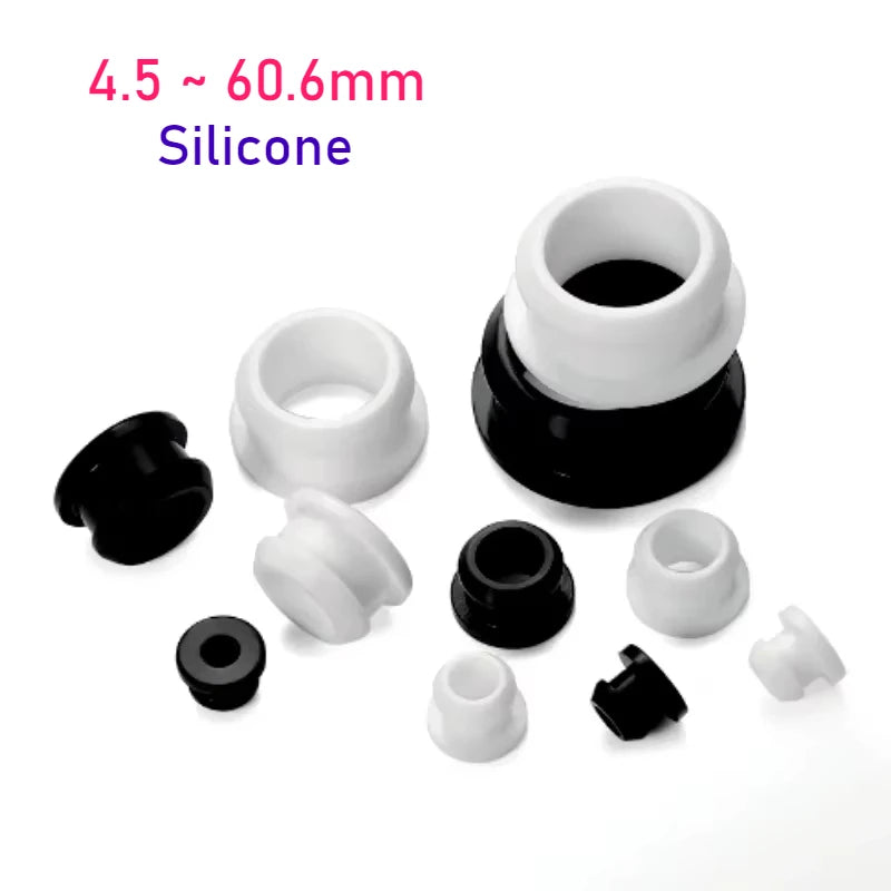 Silicone Snap-On Grommet Plugs 4.5–60.6mm | Wire Cable Bushings Silicone Grommet Plugs Richie's