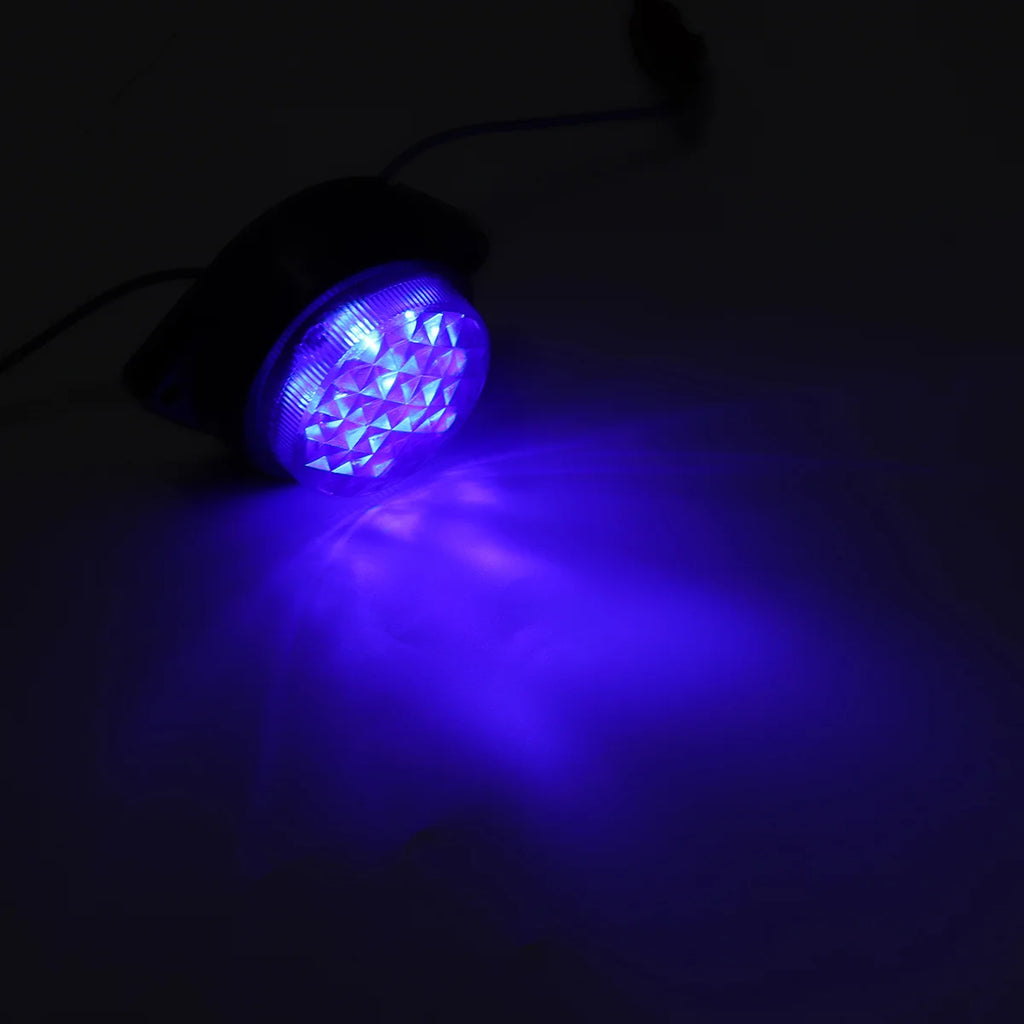 24V LED Truck Side Marker Clearance Light – 6 LED Lamp Truck Marker Light Richie's Blue