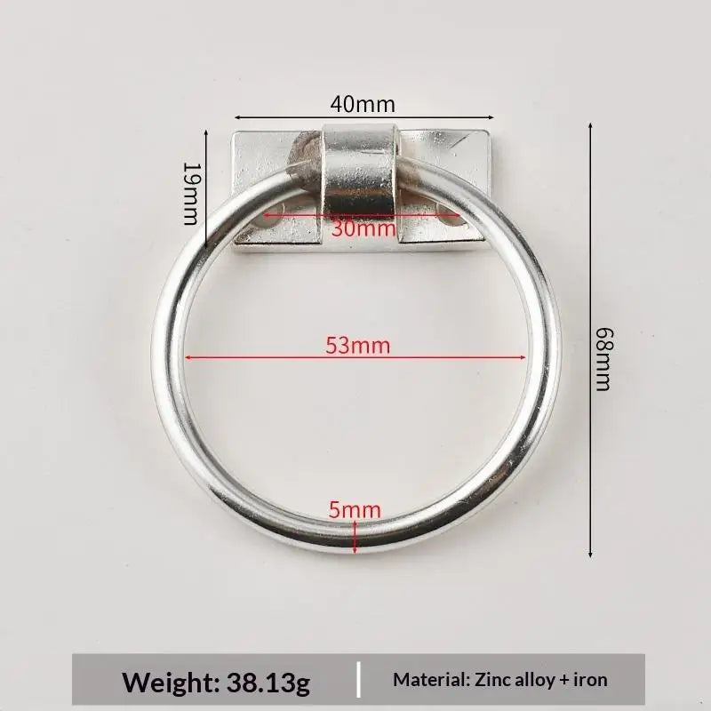 Zinc Alloy Round Ring Pull Handle – Rustproof Cabinet Hardware Cabinet Ring Pull Richie's A4