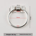 Zinc Alloy Round Ring Pull Handle – Rustproof Cabinet Hardware Cabinet Ring Pull Richie's A4