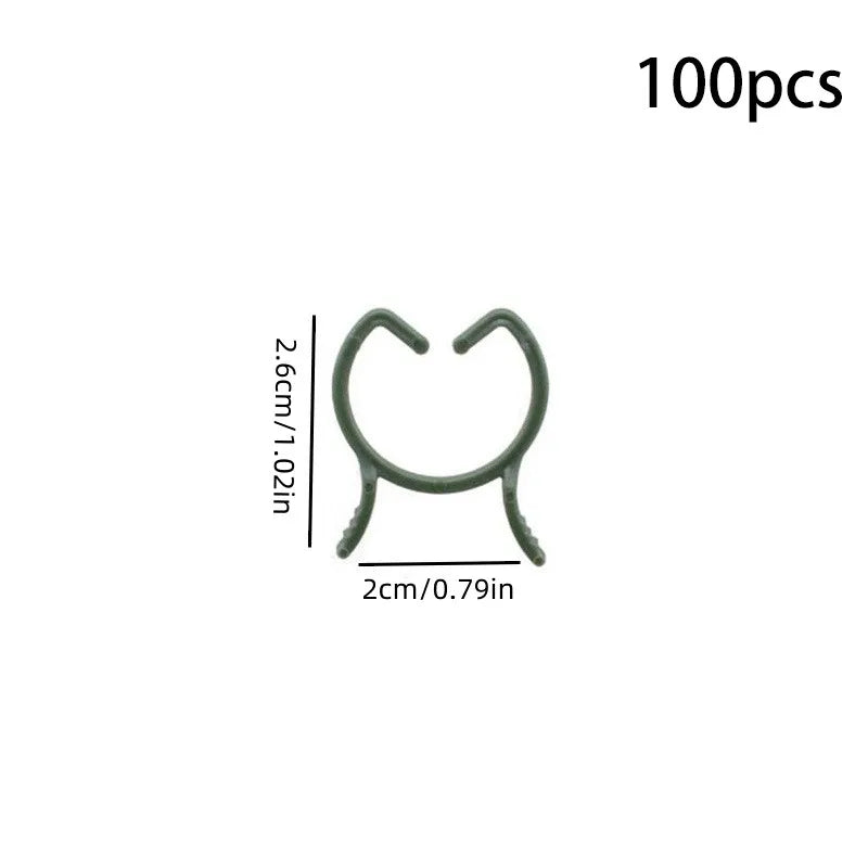 100/200pcs Plant Support Clips – 3 Sizes, Climbing Plants Plant Support Clips Richie's 100pcs S