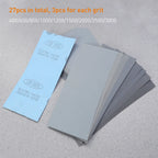 27Pcs Wet Dry Sandpaper Set 400–3000 Grit | Auto & Wood Sandpaper Set Richie's Default Title