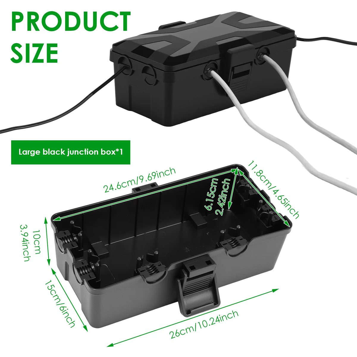 IP54 Waterproof Outdoor Electrical Box & Cord Cover Weatherproof Electrical Box Richie's A 1PC