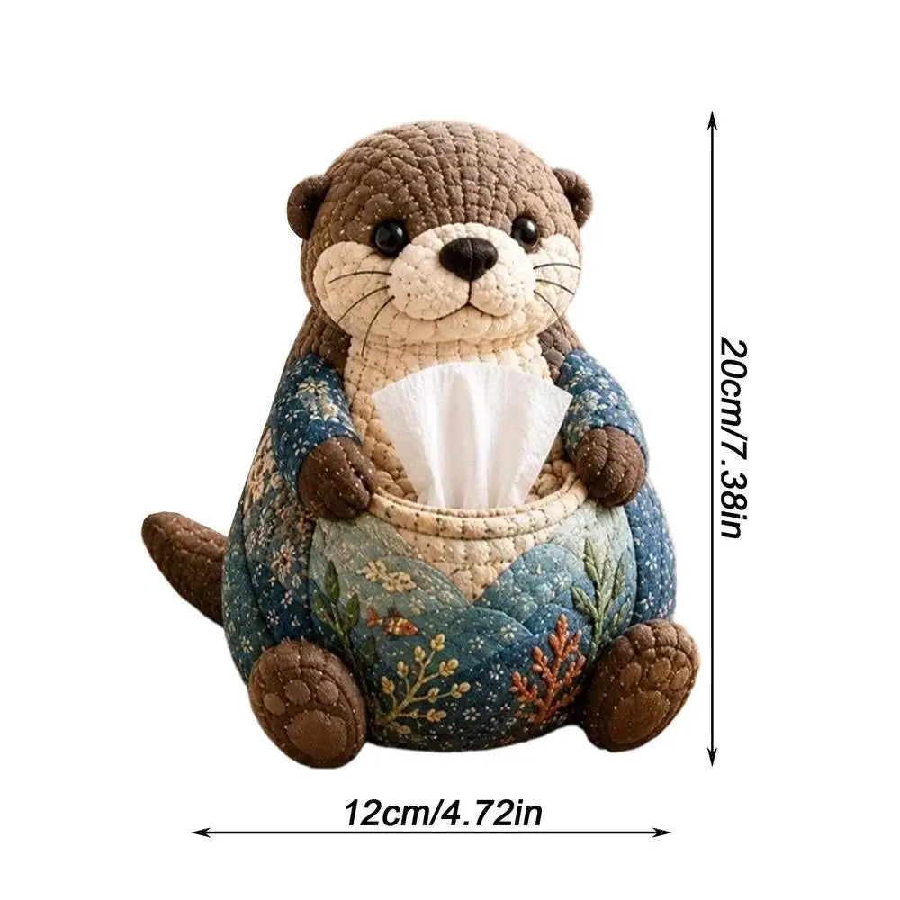 Animal Quilted Tissue Box Cover DIY Kit – Beginner Craft Set DIY Craft Kit Richie's 02