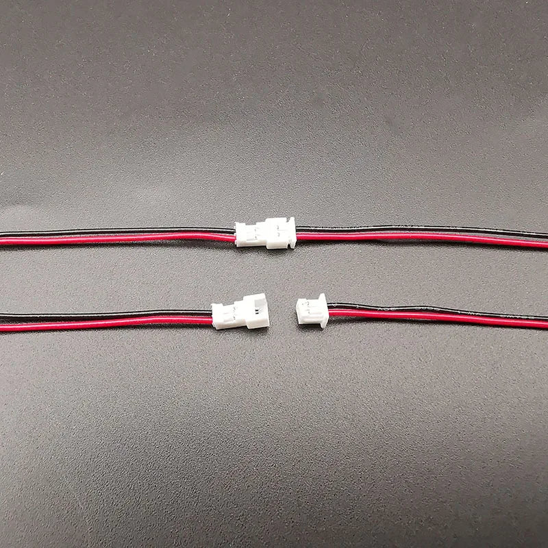 5 Pairs JST 1.25mm 2-Pin Connectors Male Female 28AWG Wire Electrical Connector Richie's
