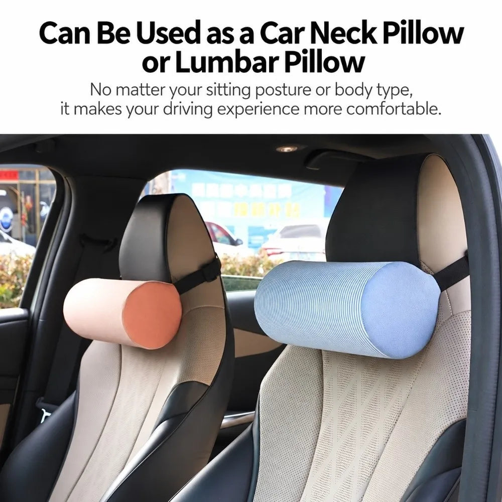 Memory Foam Lumbar Roll Pillow – Adjustable Strap Cylinder Lumbar Support Pillow Richie's