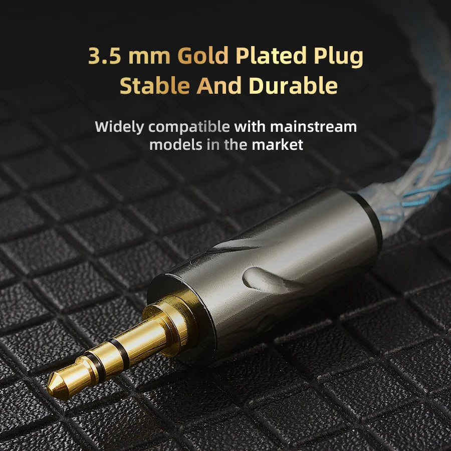 QKZ T1 Detachable Wired HiFi Earphones 3.5mm Sports Cable Wired Earphones Richie's
